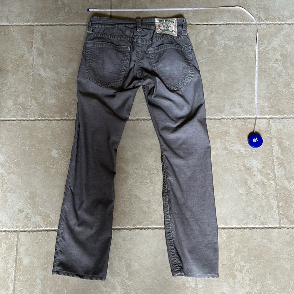 True Religion Gray Corduroy Jeans - Picture 5 of 7